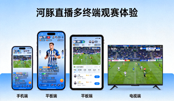 河豚直播移动端多终端观赛体验展示图
